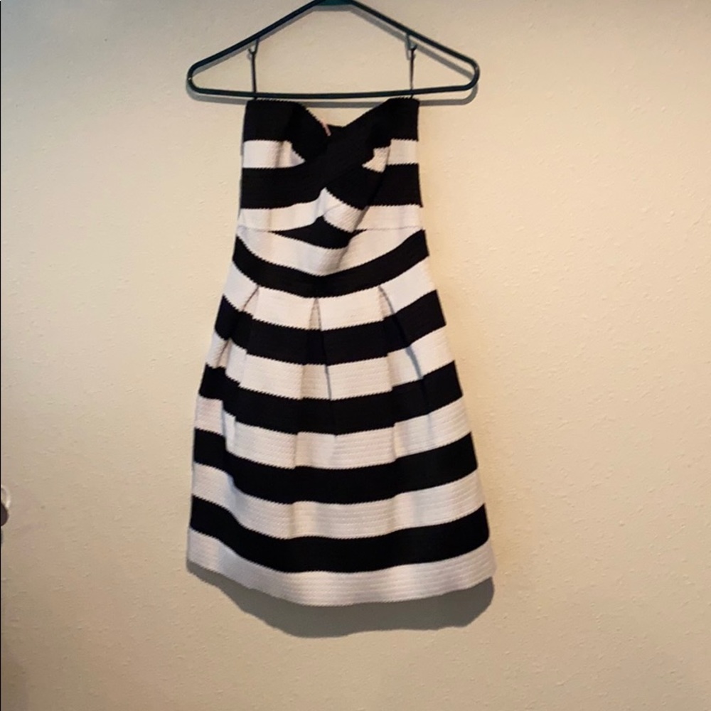 Black & white stripe dress
